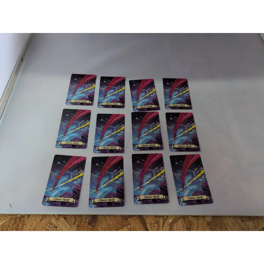 Vtg Heroquest Game System Chaos Spell Card Replacement Lot x 12 Hero Quest 1990